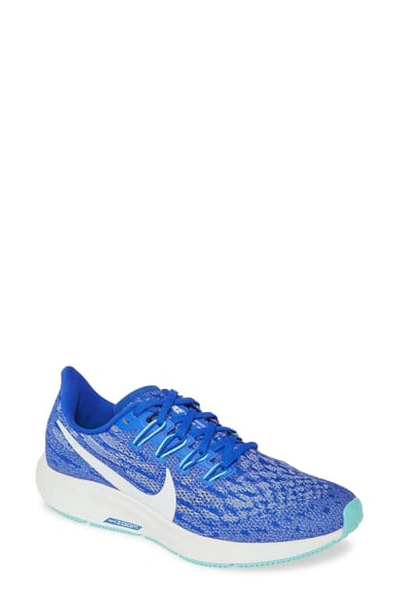 Shop Nike Air Zoom Pegasus 36 Running Shoe In Racer Blue/ Aqua/ Aurora Green