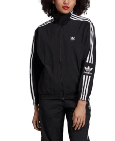 Shop Adidas Originals Adicolor Track Jacket In Black/white