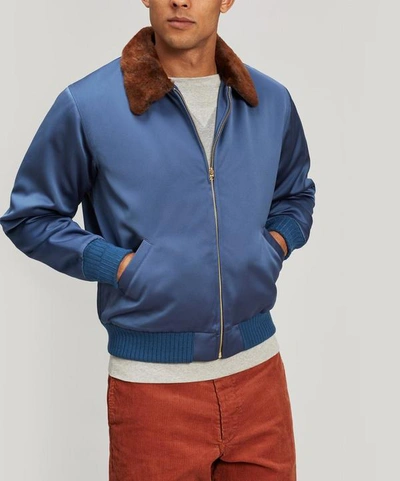 Levi's Climate Seal Bomber Jacket In 0000 Blue | ModeSens
