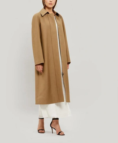 Shop The Row Duru A-line Trench Coat In Dark Tan