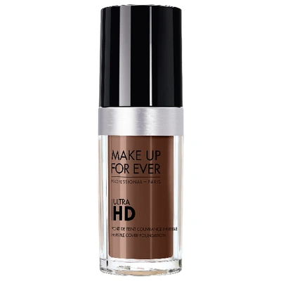 Shop Make Up For Ever Ultra Hd Invisible Cover Foundation R550 - Dark Chocolate 1.01 oz/ 30 ml