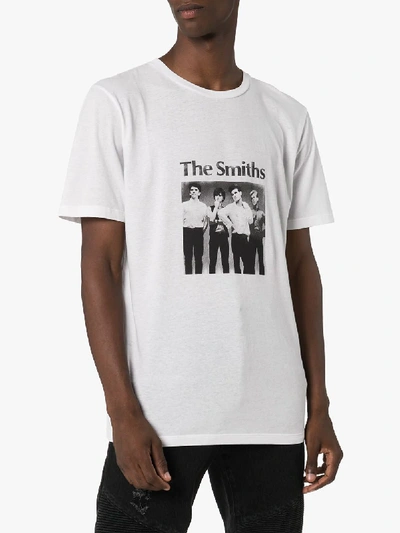 Shop Saint Laurent The Smiths Graphic Print T-shirt In White