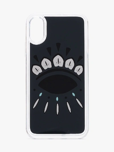 Shop Kenzo Black Eye Logo Iphone X Case In Grey