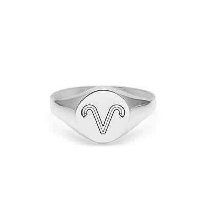 Shop Myia Bonner Aries Signet Ring - Sterling Silver