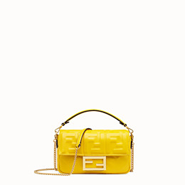 yellow fendi baguette