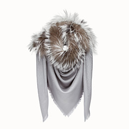 fendi touch of fur shawl