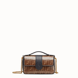 fendi double f leather shoulder bag