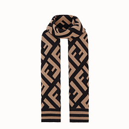 fendi scarf black and white