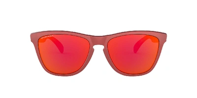 Shop Oakley Man  Oo9013 Frogskins™ In Red