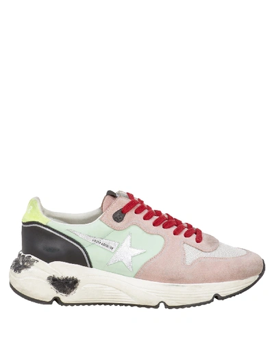 Shop Golden Goose Running Sole Mesh & Leather Sneakers In Multi