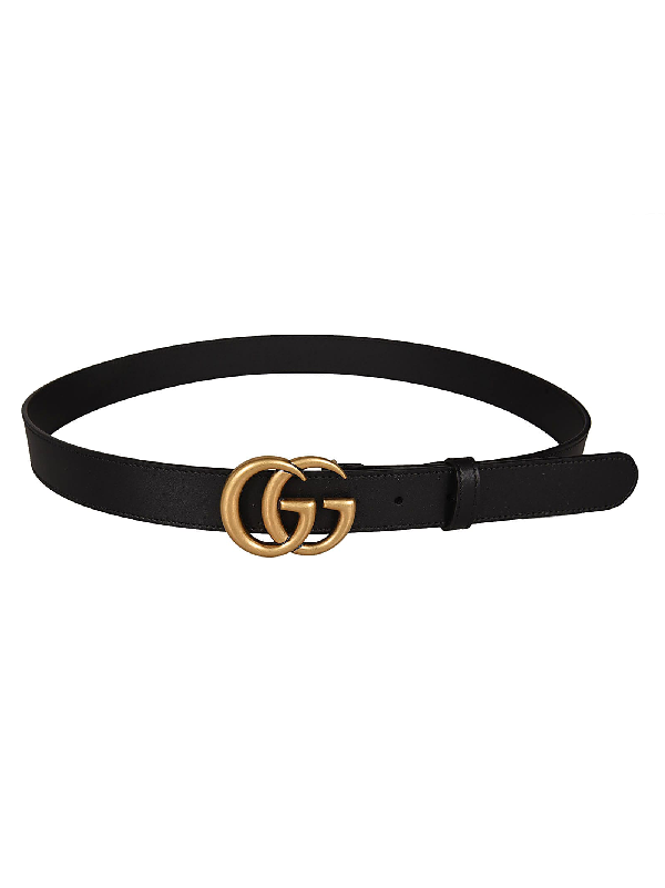 Gucci Gg Belt In Nero | ModeSens