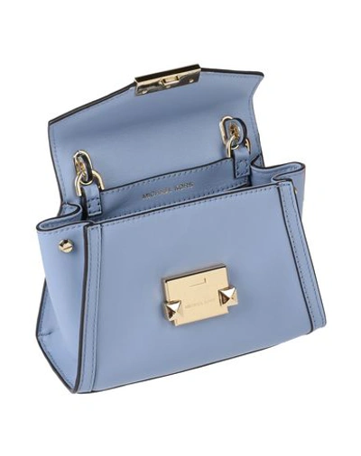 Shop Michael Michael Kors Handbag In Sky Blue