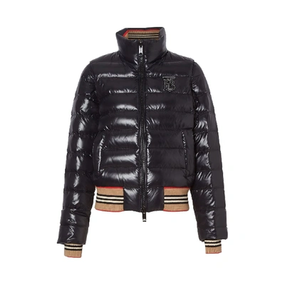 Shop Burberry Hessle Zip Padded In Black