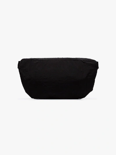 Shop Satisfy Black Logo Nylon Belt Bag