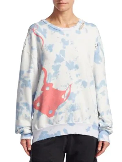 Shop Alchemist Salinas Tie-dye Sweatshirt In Cloud