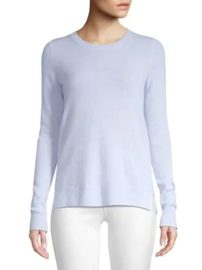 Shop Saks Fifth Avenue Collection Featherweight Cashmere Sweater In Light Blue