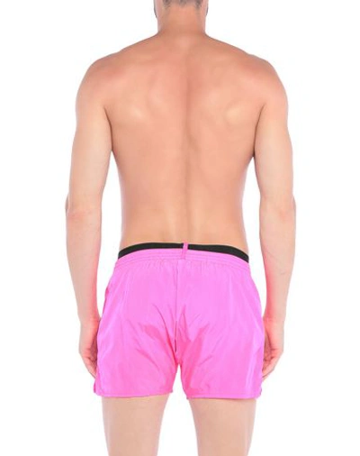 Shop Dsquared2 Swim Shorts In Fuchsia