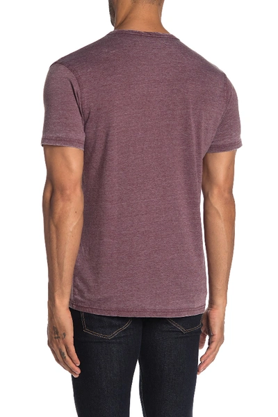 Shop Lucky Brand Button Notch Neck T-shirt In Port Royale