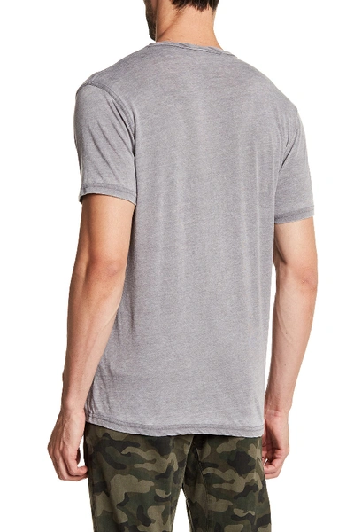 Shop Lucky Brand Vintage Short Sleeve Henley In Frost Grey