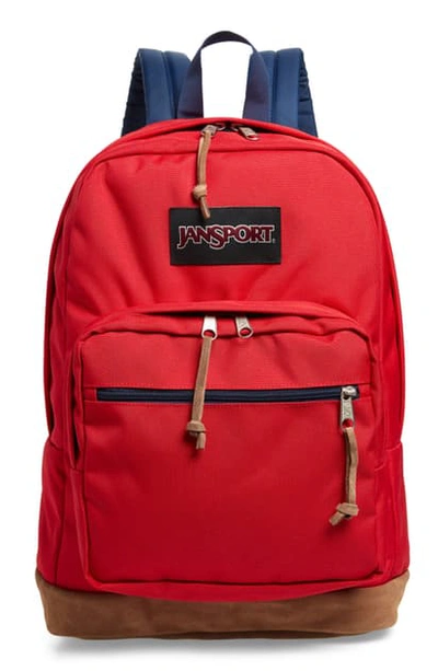 Shop Jansport 'right Pack' Backpack - Red In Red Tape