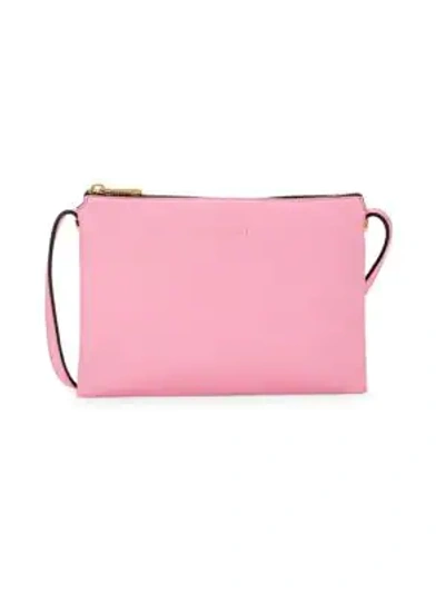 Shop Marc Jacobs Grained Leather Crossbody Bag In Pale Pink