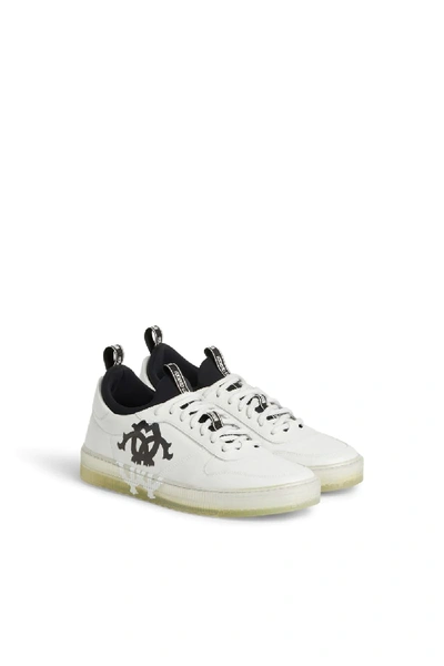 Shop Roberto Cavalli Rc Monogram Sneakers In White