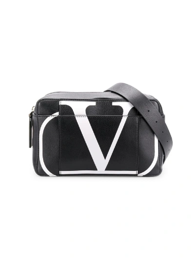 Shop Valentino Garavani Vlogo Belt Bag In Black