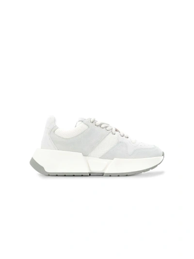 Shop Mm6 Maison Margiela Paneled Sneakers In White