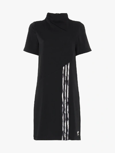 Shop Adidas By Danielle Cathari High Neck Mini Dress In Black