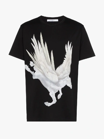 Shop Givenchy Pegasus Print T-shirt In Black