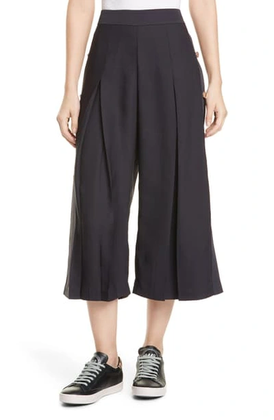 Shop Ted Baker Martina Side Button Culottes In Navy