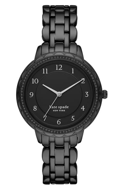 Shop Kate Spade Morningside Bracelet Watch, 38mm In Black