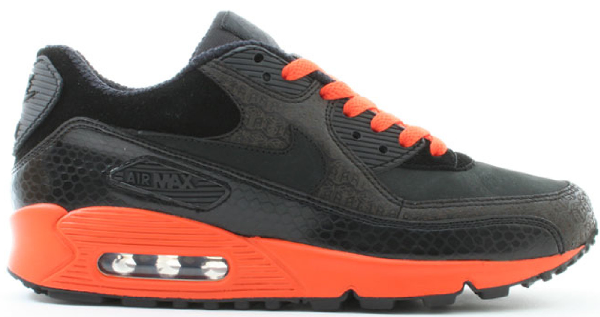 black and orange nike air max 90