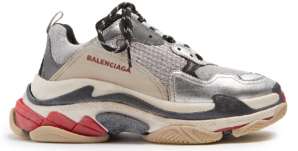 balenciaga triple s silver