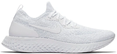 Pre-owned Nike  Epic React Flyknit True White In True White/white-pure Platinum