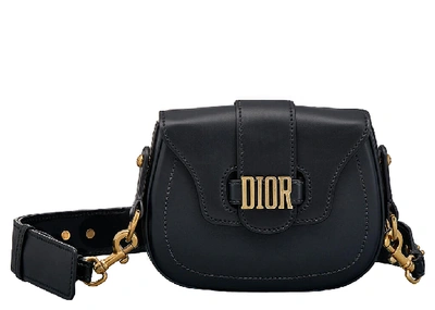 Shop Dior D Fence Shoulder Bag Black