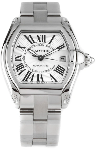 Pre-owned Cartier  Roadster W62025v3 In Stainless Steel