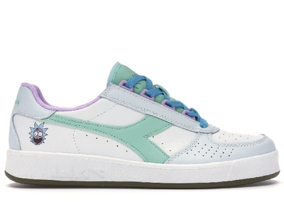 Pre-owned Diadora  B. Elite Rick And Morty In White/green-blue