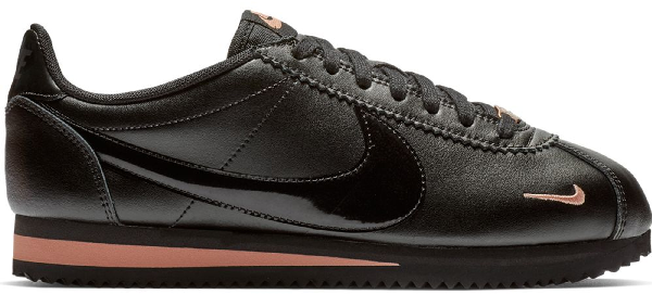 nike cortez black rose gold