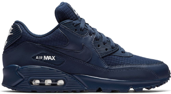 navy and white air max 90