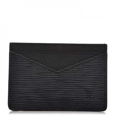 Louis Vuitton Neo card holder Epi leather M67210 Black