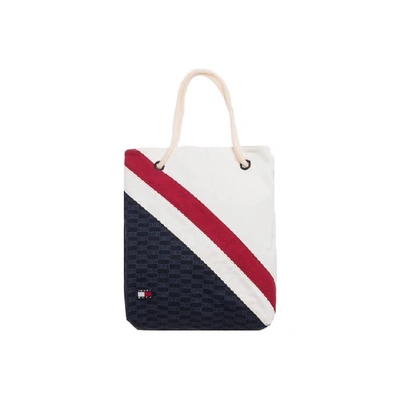 Pre-owned Kith X Tommy Hilfiger Beach Tote Navy/white