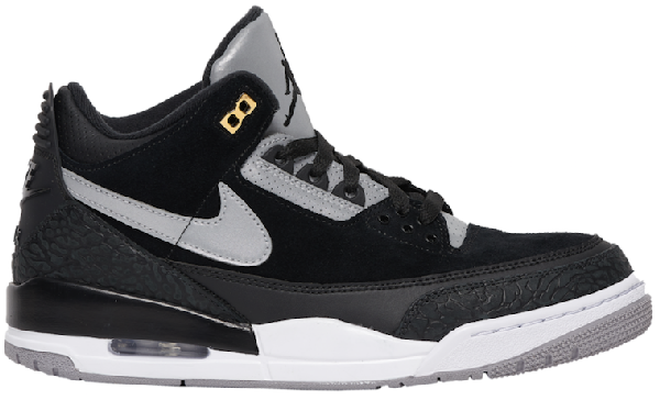 jordan 3 black cement metallic gold