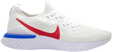 Pre-owned Nike  Epic React 2 Classic Cortez In White/university Red/racer Blue