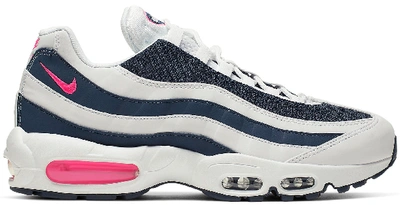 Pre owned Nike Air Max 95 Marine Day Blue In White pink Blast