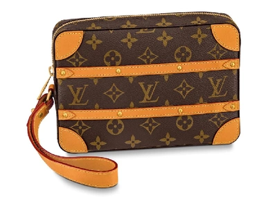 Pre-owned Louis Vuitton  Soft Trunk Pouch Monogram Brown
