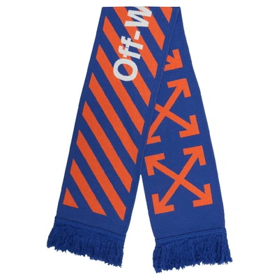 Pre-owned Off-white Arrows Scarf Orange/blue