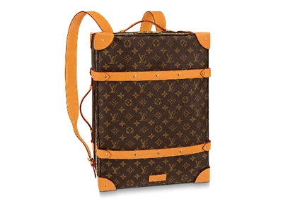 Pre-owned Louis Vuitton Soft Trunk Backpack Monogram Mm Brown