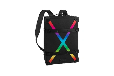 Louis Vuitton Soft Trunk Backpack Rainbow Taiga Leather PM