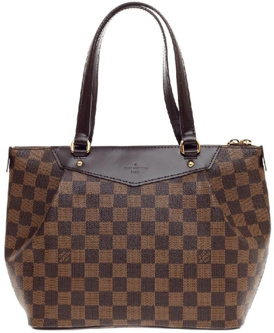 Pre-owned Louis Vuitton  Westminster Damier Ebene Pm Brown